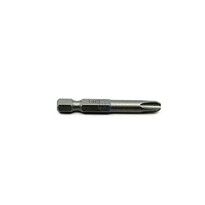 Benchmark Abrasives 1/4 Inch Hex Anti Slip Phillips Insert Screw Head Screwdriver Bits, Rotary Drill Bits for Repairing Electronics, Automotive Parts, Furniture (50 Pack) - (PH3 x 2") - size: PH3 x 2"