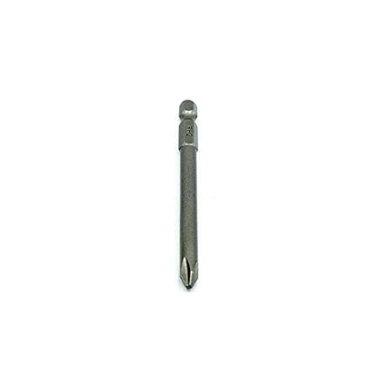 Benchmark Abrasives 1/4 Inch Hex Anti Slip Phillips Insert Screw Head Screwdriver Bits, Rotary Drill Bits for Repairing Electronics, Automotive Parts, Furniture (50 Pack) - (PH2 x 3-1/2") - size: PH2 x 3-1/2"