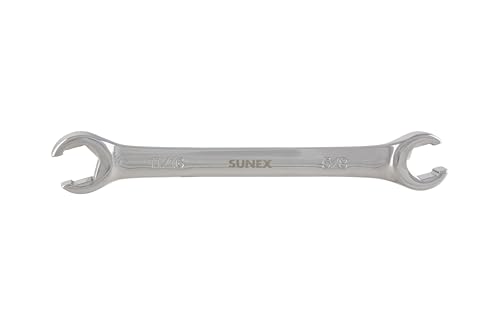 Sunex 980904 5/8" by 11/16" Fully Polished Flare Nut Wrench - size: 1 Count (Pack of 1)