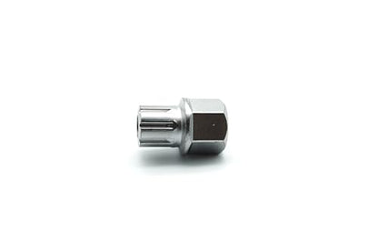 TEMO 53/8Pt Anti-Theft Wheel Lock Lug Nut Removal Socket Key for Vw Audi | Wheel Lock Nut Socket Adapter | Anti-Theft Screw Remover Repair Tool | Tyre Fitting, Garage Repair, Tire Change - size: 53/8PT