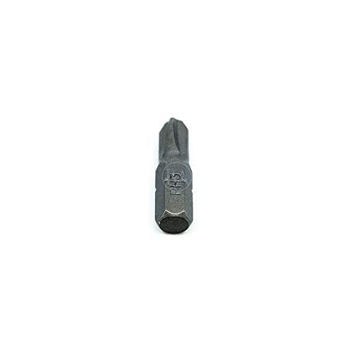 Benchmark Abrasives 1/4 Inch Hex Anti Slip Phillips Insert Screw Head Screwdriver Bits, Rotary Drill Bits for Repairing Electronics, Automotive Parts, Furniture (50 Pack) - (PH3 x 1") - size: PH3 x 1"