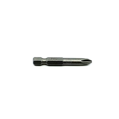 Benchmark Abrasives 1/4 Inch Hex Anti Slip Phillips Insert Screw Head Screwdriver Bits, Rotary Drill Bits for Repairing Electronics, Automotive Parts, Furniture (50 Pack) - (PH2 x 2") - size: PH2 x 2"