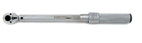 CDI 3/8 Inch Drive Adjustable Click Torque Wrench, Range 30-250 In Lbs / 4-27.7 Nm (2502MRMH) - size: 3/8", style: 30-250 in.lbs