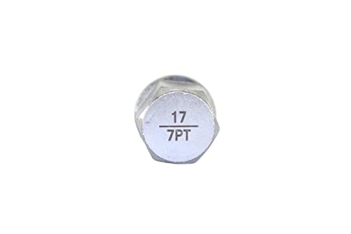 TEMO 17/7Pt Wheel Lock Nut Screw Removal Key Anti-Theft Lugnut Socket S3054 for BMW Vehicles - size: 17/7PT