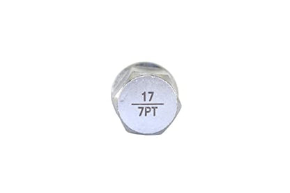 TEMO 17/7Pt Wheel Lock Nut Screw Removal Key Anti-Theft Lugnut Socket S3054 for BMW Vehicles - size: 17/7PT