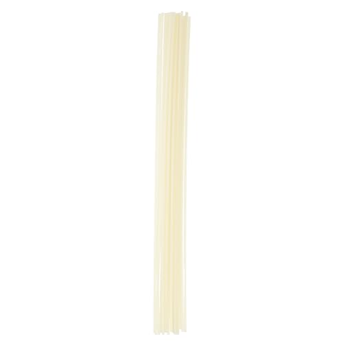 MECCANIXITY 13.2 Inch Plastic Welding Rods, Single Strand Round Sticks ABS Welding Rods for Plastic Welder Kayak Car Bumper Repair Pack of 20 Dia. 2.8mm, Beige