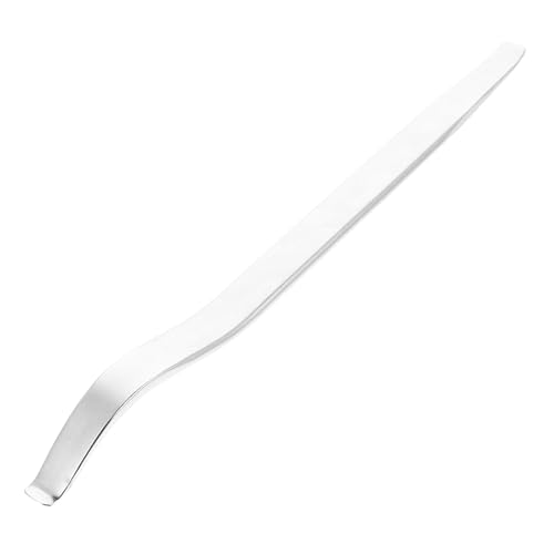 15" Curved Tire Iron,Motorcycle Tire Lever Iron Spoon Pry Bar Tire Changing Remover Tool for Dirt Bike ATV Lawn Mower Bicycles - color: silver