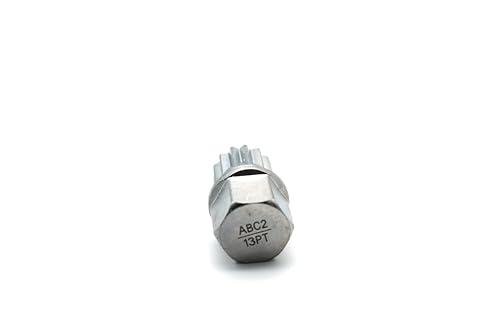 TEMO Abc2/13Pt Anti-Theft Wheel Lock Lug Nut Removal Socket Key for Vw Audi | Wheel Lock Nut Socket Adapter | Anti-Theft Screw Remover Repair Tool | Tyre Fitting, Garage Repair, Tire Change - size: ABC2/13PT