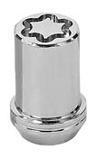 McGard 25257 Chrome Tuner Style Cone Seat Wheel Locks (M12 x 1.5 Thread Size) - Set of 4 - color: Chrome