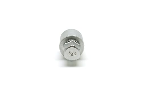 TEMO 526 Wheel Lock Nut Screw Removal Key Anti-Theft Lugnut Socket S3056 for Vw Audi Vag Volkswagen Vehicles - size: Model 526 (1 Piece)