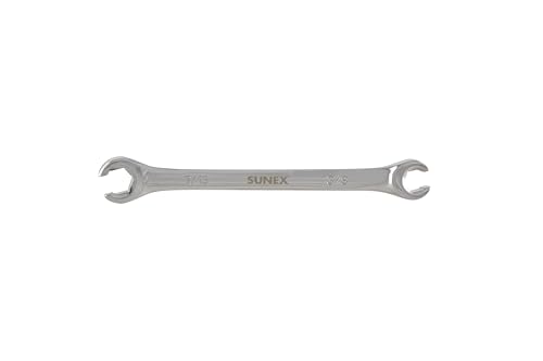 Sunex 980902 3/8" by 7/16" Fully Polished Flare Nut Wrench - size: 3/8-inch by 7/16-inch