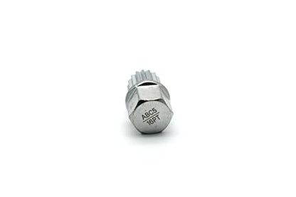 TMAX Abc5/16Pt Anti-Theft Wheel Lock Lug Nut Removal Socket Key for Vw Audi | Wheel Lock Nut Socket Adapter | Anti-Theft Screw Remover Repair Tool | Tyre Fitting, Garage Repair, Tire Change - size: ABC5/16PT