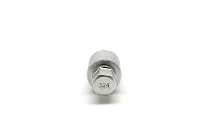 TMAX 524 Wheel Lock Nut Screw Removal Key Anti-Theft Lugnut Socket S3056 for Vw Audi Vag Volkswagen Vehicles - size: 524
