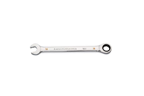 GEARWRENCH 18mm 4 Degree Swing Arch 12 Point Ratcheting Combination Wrench - 86918 - size: 18mm