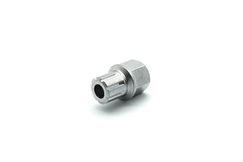 TEMO 53/8Pt Anti-Theft Wheel Lock Lug Nut Removal Socket Key for Vw Audi | Wheel Lock Nut Socket Adapter | Anti-Theft Screw Remover Repair Tool | Tyre Fitting, Garage Repair, Tire Change - size: 53/8PT