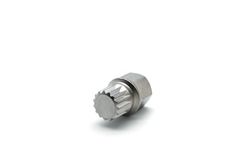 TEMO Abc4/15Pt Anti-Theft Wheel Lock Lug Nut Removal Socket Key for Vw Audi | Wheel Lock Nut Socket Adapter | Anti-Theft Screw Remover Repair Tool | Tyre Fitting, Garage Repair, Tire Change - size: ABC4/15PT