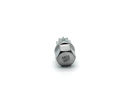 TEMO Abc0/10Pt Wheel Lock Lugnut Anti-Theft Lug Nut Screw Removal Key Socket S3057 for Vw Audi - size: ABC0/10PT