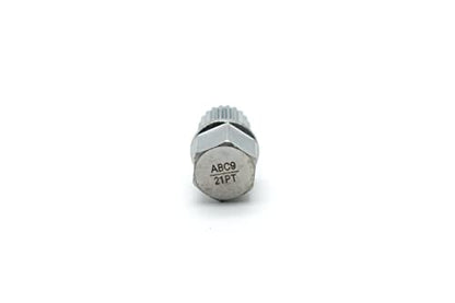 TEMO Abc9/21Pt Wheel Lock Lugnut Anti-Theft Lug Nut Screw Removal Key Socket S3057 for Vw Audi - size: ABC9/21PT