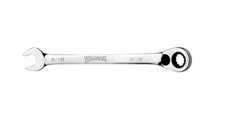 Williams JHW1210RC Reversible Ratcheting 12 Point SAE Combination Wrench, with High Polish Chrome Finish - 5/16-Inch - size: 5/16-Inch Single