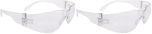 Radians MR0111ID Mirage Sleek Design Lightweight Men/Women Glasses with Distortion Free Clear Anti-Fog Lens, One Size (Pack of 2) - color: Clear Anti-fog, size: 1 Count (Pack of 2)