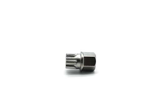 TEMO Abc4/15Pt Wheel Lock Lugnut Anti-Theft Lug Nut Screw Removal Key Socket S3057 for Vw Audi - size: ABC4/15PT