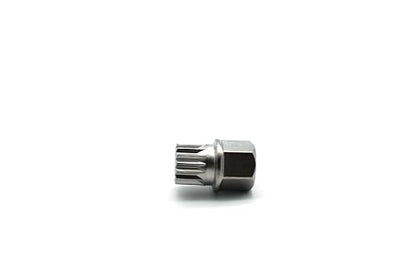 TMAX Abc4/15Pt Anti-Theft Wheel Lock Lug Nut Removal Socket Key for Vw Audi | Wheel Lock Nut Socket Adapter | Anti-Theft Screw Remover Repair Tool | Tyre Fitting, Garage Repair, Tire Change - size: ABC4/15PT