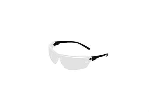 Amazon Basics Anti-Fog Safety Glasses, Eye Protection, Scratch Resistant, UV Protection, Clear/Black, 12-Pack - size: 24 pack