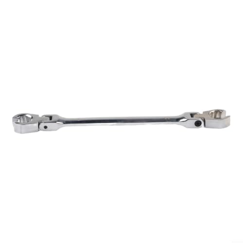 6PCS for flex Head Flare Nut Wrench Set 9-21mm Double Head Line Wrench for Brake Fuel Tube Repair Chrome Vanadium Steel Automotive Tool Kit