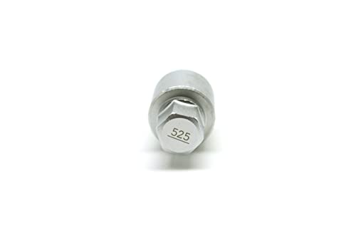 TEMO 525 Wheel Lock Nut Screw Removal Key Anti-Theft Lugnut Socket S3056 for Vw Audi Vag Volkswagen Vehicles - size: Model 525 (1 Piece)