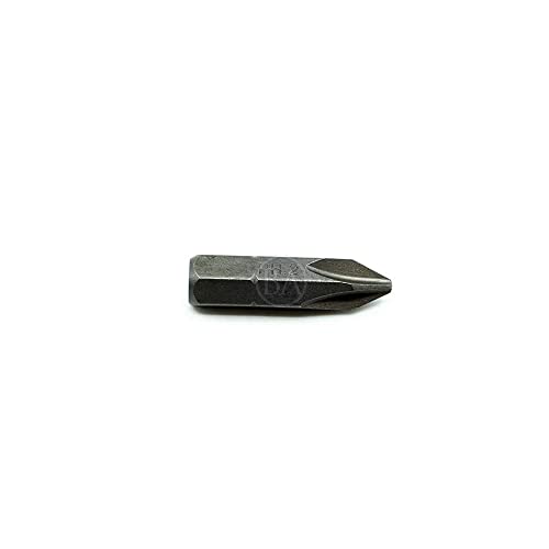 Benchmark Abrasives 1/4 Inch Hex Anti Slip Phillips Insert Screw Head Screwdriver Bits, Rotary Drill Bits for Repairing Electronics, Automotive Parts, Furniture (50 Pack) - (PH2 x 1-1/2") - size: PH2 x 1-1/2"