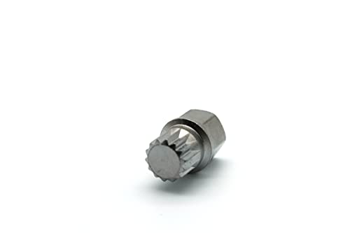 TEMO Abc3/14Pt Anti-Theft Wheel Lock Lug Nut Removal Socket Key for Vw Audi | Wheel Lock Nut Socket Adapter | Anti-Theft Screw Remover Repair Tool | Tyre Fitting, Garage Repair, Tire Change - size: ABC3/14PT