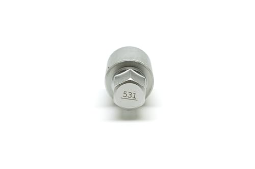 TMAX 531 Wheel Lock Nut Screw Removal Key Anti-Theft Lugnut Socket S3056 for Vw Audi Vag Volkswagen Vehicles - size: 531