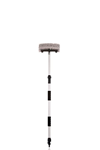 CARCAREZ Flow Thru Dip Car Wash Brush with 60" Long Dismountable Handle for Auto RV Truck Boat Camper Exterior Washing Cleaning