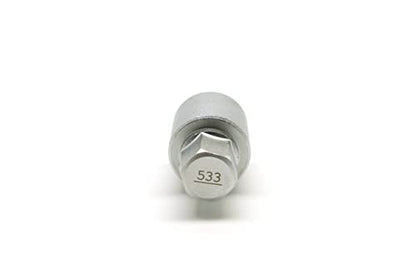 TMAX 533 Wheel Lock Nut Screw Removal Key Anti-Theft Lugnut Socket S3056 for Vw Audi Vag Volkswagen Vehicles - size: 533