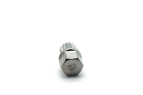 TEMO Abc4/15Pt Wheel Lock Lugnut Anti-Theft Lug Nut Screw Removal Key Socket S3057 for Vw Audi - size: ABC4/15PT