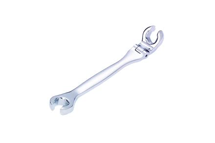 Flexible Flare Nut Wrench,Open Box Wrench,Line Wrench, 210° Activity angle,For Narrow space, Car Chasis Wrench, SAE,4 PCS 5/16"-3/8"-7/16"-1/2",With wrench rack & Color Box,Gift for Man,… - color: Sae Flexible Head Flare Nut Wrench 5/16"-3/8"-7/16"-1/2"