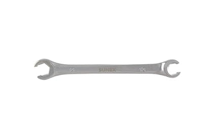 Sunex 980907 13 mm by 14 mm Fully Polished Flare Nut Wrench - size: 13mm by 14mm