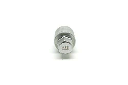 TEMO 536 Wheel Lock Nut Screw Removal Key Anti-Theft Lugnut Socket S3056 for Vw Audi Vag Volkswagen Vehicles - size: Model 536 (1 Piece)
