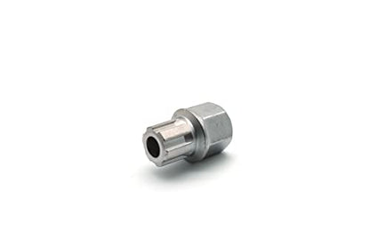 TEMO 51/6Pt Anti-Theft Wheel Lock Lug Nut Removal Socket Key for Vw Audi | Wheel Lock Nut Socket Adapter | Anti-Theft Screw Remover Repair Tool | Tyre Fitting, Garage Repair, Tire Change - size: 51/6PT