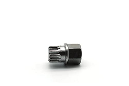 TMAX Abc3/14Pt Anti-Theft Wheel Lock Lug Nut Removal Socket Key for Vw Audi | Wheel Lock Nut Socket Adapter | Anti-Theft Screw Remover Repair Tool | Tyre Fitting, Garage Repair, Tire Change - size: ABC3/14PT