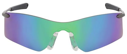 Crews T411G Rubicon Safety Glasses Emerald Mirror, 1 Pair - color: Emerald Mirror Lens