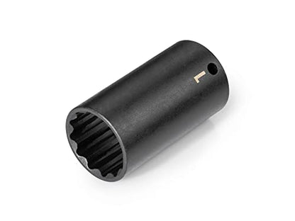 TEKTON 3/8 Inch Drive x 1 Inch Deep 12-Point Impact Socket | SID13225 - size: 1-Inch, style: Deep