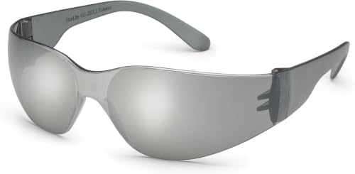 Gateway Safety 4680 UL-Certified StarLite Safety Glasses, Clear Lens, Clear Temple (Pack of 10) - color: Silver Mirror Lens/Gray Temple, size: 10-Pack