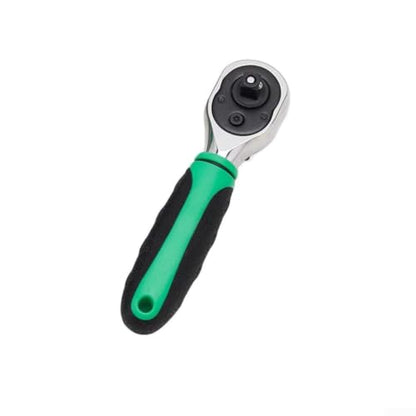 72-Tooth Drive Ratchet Wrench for Socket Set, Reversible Chrome Vanadium Steel Socket Wrench for Auto Repair, Quick-Release Ergonomic Hand Tool(6.35mm) - color: 6.35mm