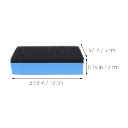 MAGICLULU 10pcs Car Polishing Sponge Set High-Density Dual-Sided Tire Applicator Pads for Gentle Washing and Shine Polishing, Blue Sponge Material for Car Cleaning