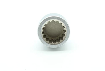 TEMO #52 Anti-Theft Wheel Lug Nut Removal Socket Key 3437 for Porsche - size: #52
