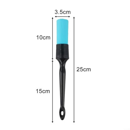 FABULETTA Auto Detailing Brush Set For Car Interior Vent Duster Tool Leather Seat Care Wheel Cleaning Dashboard Dusting Emblem Grille Kit(A) - color: A