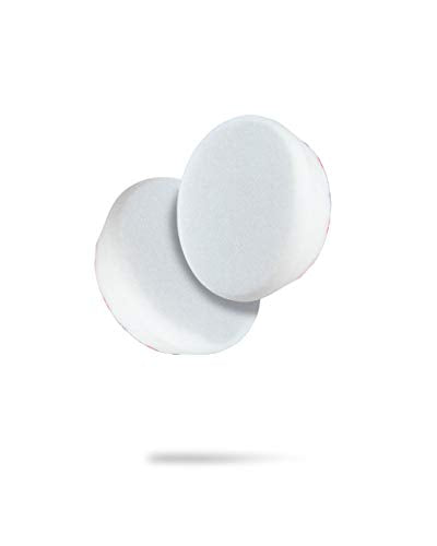 Adam's Polishes Premium Polisher Pads - Expertly Designed Soft Foam Finishes & Glosses Better Than Ever 2 Pack - Color Coded to Match with Recommended Polishes or Compounds (3.5, White Polish Pad) - color: White Polish Pad, size: 3.5"