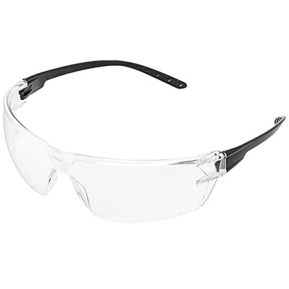 Amazon Basics Anti-Fog Safety Glasses, Eye Protection, Scratch Resistant, UV Protection, Clear/Black, 12-Pack - size: 24 pack