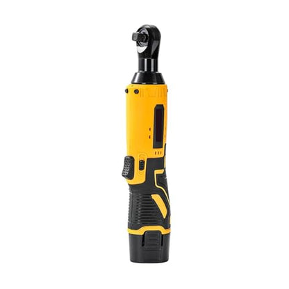 Brushless Electric Wrench, 12V Cordless Electric Ratchet Wrench Right Angle Power Tool For Truss Assembly And Tight Space Repair Work,for Home and Auto Use